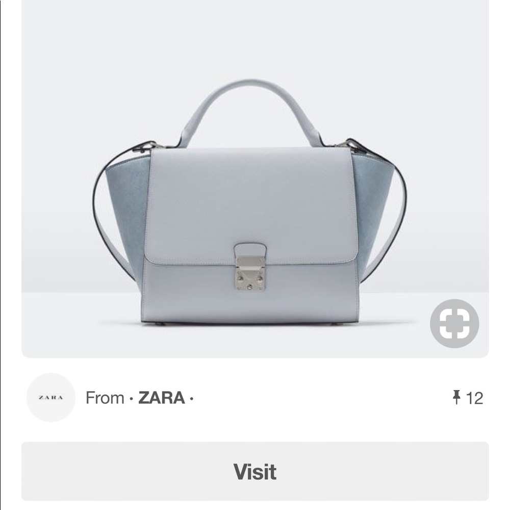 ♦️♦️SOLD eBay♦️♦️Zara crossbody top handle satchel - Picture 2 of 8